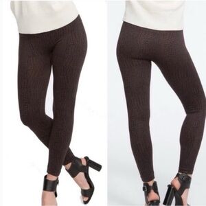Spanx Brown Crocodile Seamless Leggings